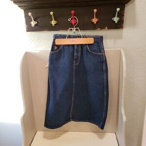Vintage Hunt Club Denim Skirt with Slit